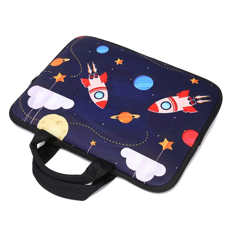 HAPLIVES 11" 11.6" 12" 12.1" 12.5" inch Laptop Carrying Bag Chromebook Case Notebook Ultrabook Bag Tablet Cover Neoprene Sleeve Fit Apple MacBook Air Samsung Google Acer HP DELL Lenovo Asus (Cool Rocket) - Image 4